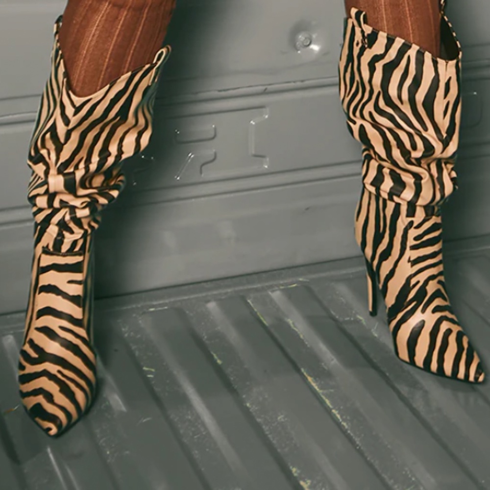 zebra boots.